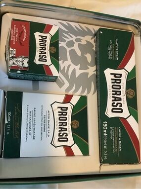 Green Eucalyptus Shaving Cream & Aftershave Balm Set